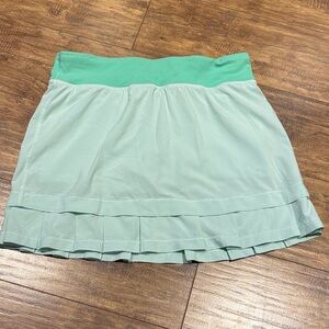 Ivivva by Lululemon mint green athletic sport skort girls size 14